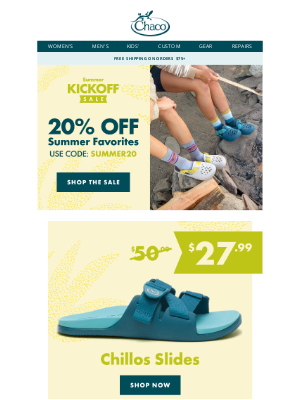 Chaco - 20% Off Summer Favorites