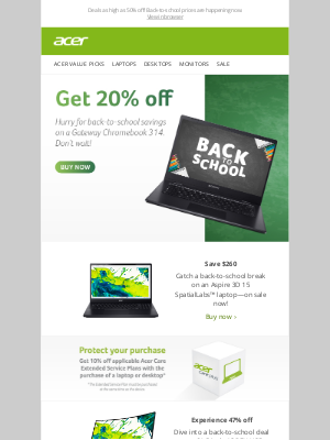 Acer - Snap to special back-to-school savings—up to $600 off—while they last