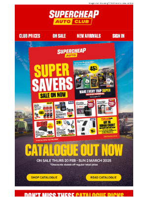 Super Cheap Auto (Australia) - Super Savers catalogue, out now!