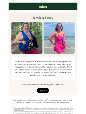 Eden - Jamie Lost 43 lbs in 5 months