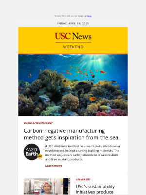 University of Southern California - Sustainability successes; WNBA-bound; what is funk?