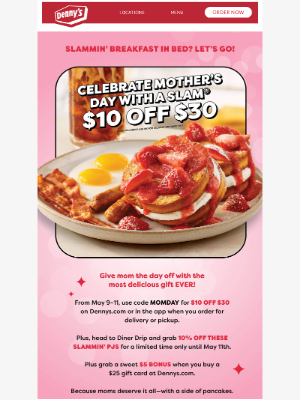 Denny's - Oh Mama! $10 OFF $30
