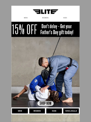 Elite Sports - Hi there, 🎁 15% Off for Father’s Day + Sale Items Going Fast!