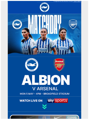 Albion v Arsenal 🔴