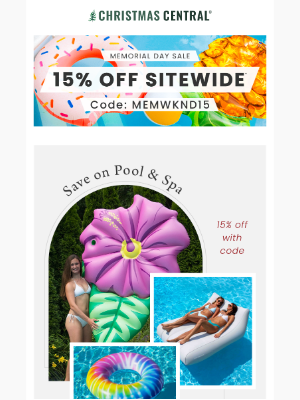 Christmas Central - Wave Your Flags & Grab 15% Off – Let the Long Weekend Begin!