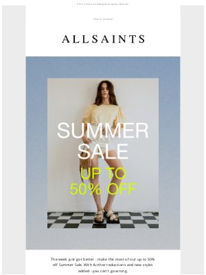 ALLSAINTS (UK) - Up to 50% off Sale just got better