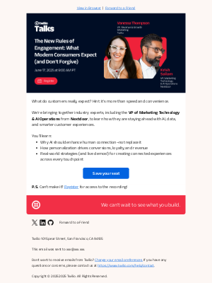 Twilio - [Exclusive Invite] The New Rules of Engagement