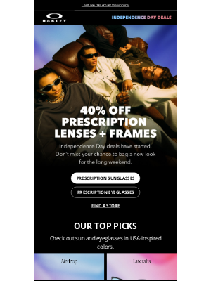 Oakley - Independence Day Deals Have Landed