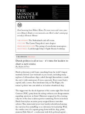 Monocle - The Monocle Minute – Friday 29 August 2025