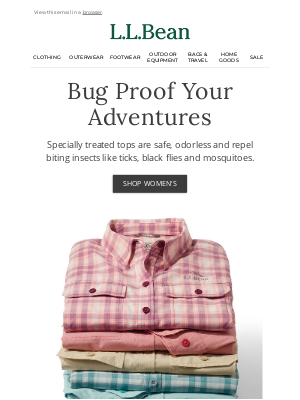 L.L.Bean - Give Biting Bugs the Boot