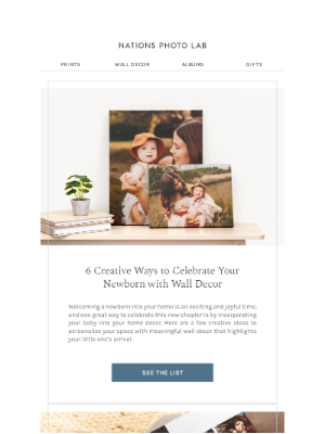 Nations Photo Lab - 6 Ways to Celebrate Your Newborn