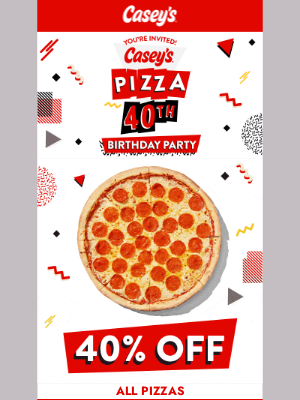 Casey’s General Stores - 40 years of FLAVOR 🥳🍕