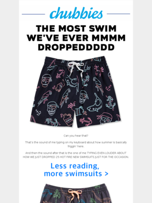 Memorial Day Email campaign by Chubbies 
