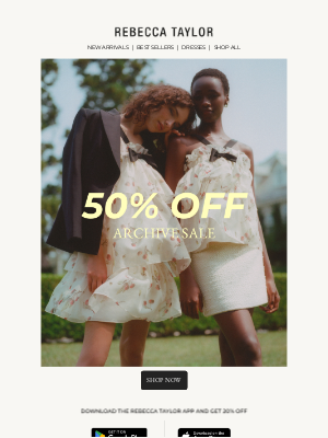 Rebecca Taylor - Unlock 50% OFF: Don't Wait!