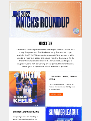 New York Knicks - 🏀 Knicks Roundup | It's a basketball summer in NY