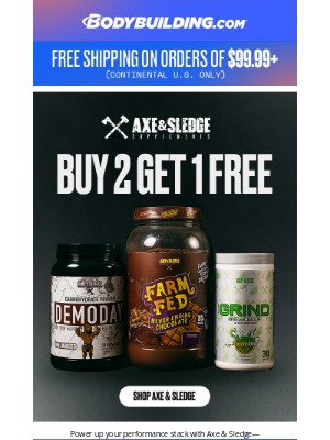 Bodybuilding - 💥  Axe & Sledge: Buy 2, Get 1 Free💥
