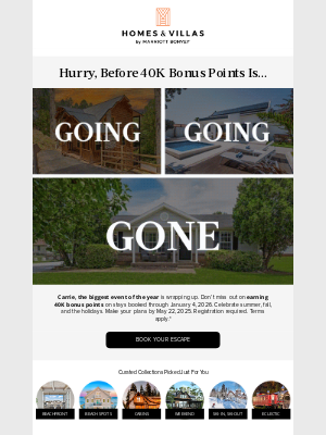 Marriott International - Only a few days left for 40K bonus points, Carrie