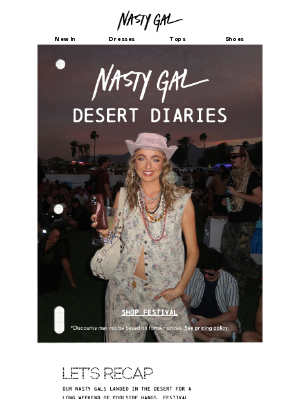 Nasty Gal - Headline acts