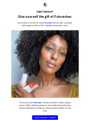 Glossier - Ends tonight: free Futuredew