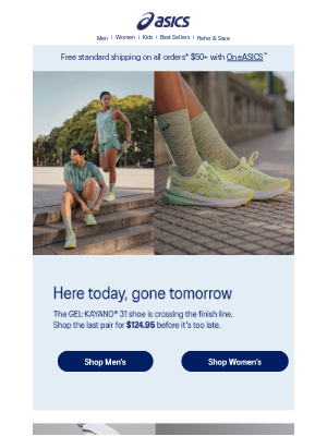 ASICS - GEL-KAYANO® 31 is leaving for good ⏳