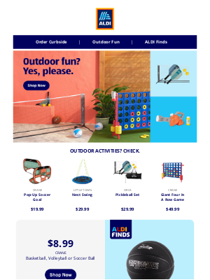 ALDI - Backyard fun? We've got you covered.