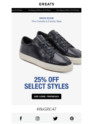 Greats - 25% Off Ends Soon