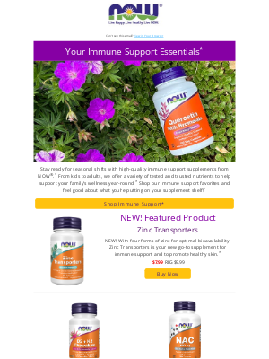 NOW Foods - Wellness Starts NOW with a Strong Immune System