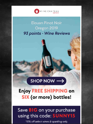 Wine Chateau - Re:  this free ship deal on a 93 point pinot