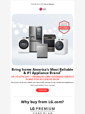 LG Electronics - Save up to 67% on select home appliances