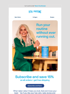 Vital Proteins - Subscribe and save, plus get free shipping