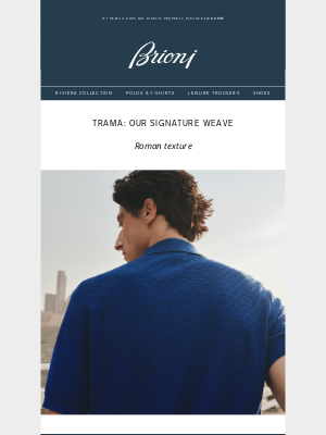 Brioni - Trama: our signature weave
