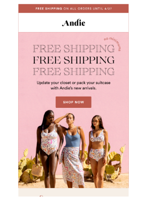 Andie - 🤍 NOW: Free Shipping On All Orders