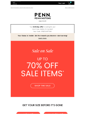 Penningtons - Up to 70% OFF Sale Items 🤩