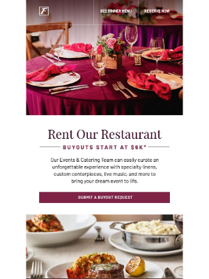 Fleming's Prime Steakhouse & Wine Bar - Rent Out Our Restaurant For Your Next Event