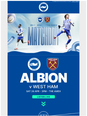 Brighton & Hove Albion FC (United Kingdom) - Albion v West Ham 🫧