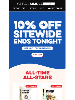 Clean Simple Eats - 4th of July Sale ends tonight!!