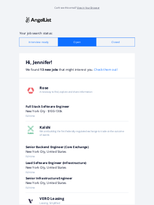 AngelList - Here are 13 new jobs you'd be a great fit for