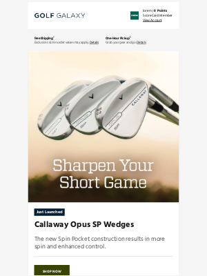 Golf Galaxy - NEW Callaway Opus SP wedges 🏌️