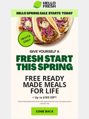 HelloFresh USA - The Hello Spring Sale is here 💐