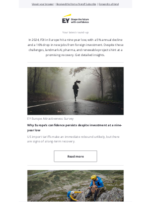 EY - EY Europe Attractiveness Survey, Geostrategic analysis and more
