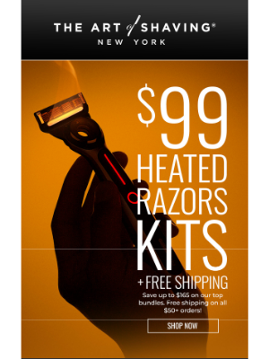 Bring the Barbershop Home – Heated Razors $50 Off