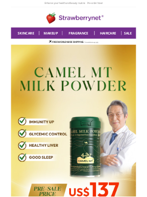 StrawberryNET - 【Camel MT Camel Milk Powder🐫🥛】Multi-Benefits for Health in Just1️⃣Pack!
