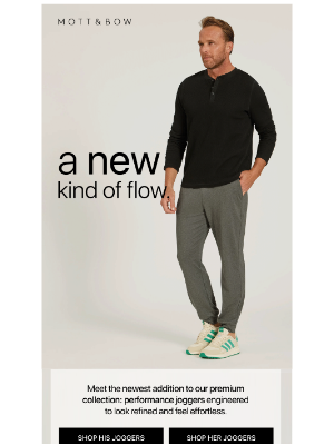 Mott & Bow - Meet the joggers redefining comfort.