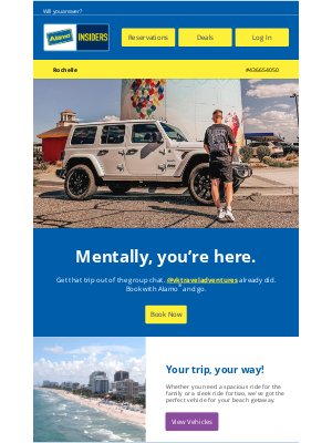 Alamo Rent A Car - Vacation Vibes Are Calling, Rochelle 📞🌞