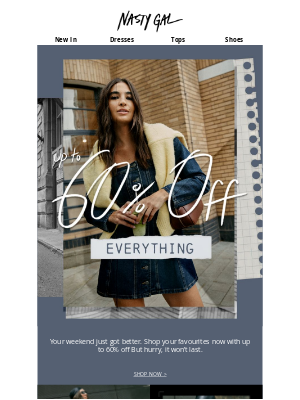 Nasty Gal (United Kingdom) - 60% Off this way!