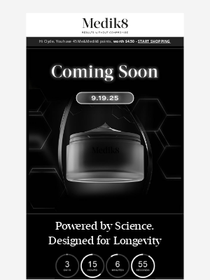 Medik8 - 4 Days Until Our Newest Launch