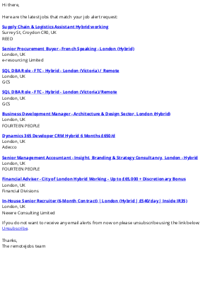 Remote Jobs - New jobs at remotejobs