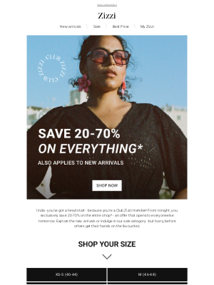 Zizzi Fashion - Early start on this weekend's offer