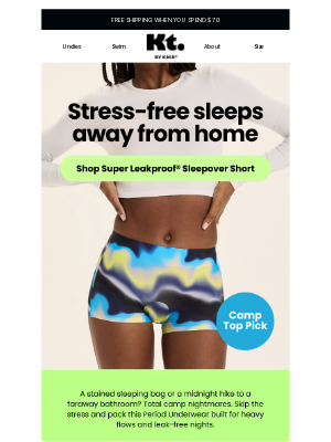 Knixteen - Pack this for peace of mind at camp 💤