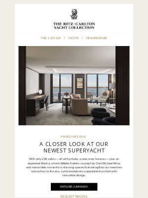 Marriott International - A First Look at Our Newest Superyacht